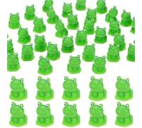 M METERXITY 20-Pack Mini Resin Frogs, Small Tiny Frog Figurines for Fairy Garden Decor/Micro Landscaping Home/Aquarium/Craft Supplies, Cute Resin Animal Statues [Light Green]