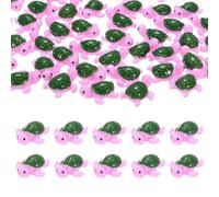 M METERXITY 20-Pack Mini Resin Turtles, 0.79inch/2cm Miniature Sea Turtle Figurines for Fairy Garden/Micro Landscaping/Aquarium, Cute Ocean Animal Statue [Purple]