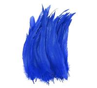 M METERXITY 20-Pack Natural Rooster Tail Feathers, 10-12 Inch / 25-30cm Long Rooster Tail Feathers for Crafting/Wedding/Dream Catcher/DIY Crafts Decorations [Sapphire Blue]