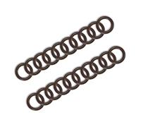 M METERXITY 20-Pack O Ring Assortment Kit, 2/5" Fluorine Rubber Pressure Washer O Rings for Automotive Faucet Pressure Washers/Plumbing Sealing Repair/Air or Gas Connections [Brown]