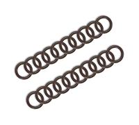 M METERXITY 20-Pack O Ring Assortment Kit, 7/16'' Fluorine Rubber Pressure Washer O Rings for Automotive Faucet Pressure Washers/Plumbing Sealing Repair/Air or Gas Connections [Brown]