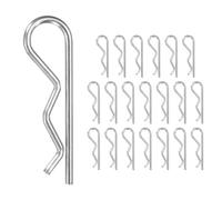 M METERXITY 20-Pack R-Shaped Cotter Pin, M1.2x25mm Stainless Steel Hairpin Hardware Spring R Clips for Trailer Locking/Trucks/Trucks Lock System, Heavy Retainer Pins
