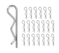 M METERXITY 20-Pack R-Shaped Cotter Pin, M1.8x40mm Stainless Steel Hairpin Hardware Spring R Clips for Trailer Locking/Trucks/Trucks Lock System, Heavy Retainer Pins