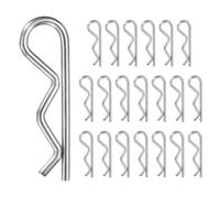 M METERXITY 20-Pack R-Shaped Cotter Pin, M2.5x45mm Stainless Steel Hairpin Hardware Spring R Clips for Trailer Locking/Trucks/Trucks Lock System, Heavy Retainer Pins