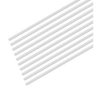 M METERXITY 20-Pack Round Aluminum Rod, 2.5mm (1/10") Dia 250mm (10") Length 6061 Aluminum Round Rod Solid Lathe Bar Stock Metal Sticks for DIY Crafts Making/Industrial/Construction/Model