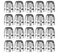 M METERXITY 20-Pack Safety Round Axe Handle Wedge, 12mm/0.5in Diameter Metal Hammer Handle Wedges for Reinforced Axe/Claw Hammer/Sledge/Wood [Silver Tone]