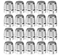 M METERXITY 20-Pack Safety Round Axe Handle Wedge, 14mm/0.6in Diameter Metal Hammer Handle Wedges for Reinforced Axe/Claw Hammer/Sledge/Wood [Silver Tone]