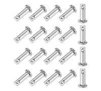 M METERXITY 20-Pack Single Hole Clevis Pins, M5 x 16mm 304 Stainless Steel Flat Head Clevis Pins for Mechanical Linkage/Fixed Parts/Ship Rigging, Link Hinge Pin Reusable
