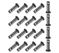 M METERXITY 20-Pack Single Hole Clevis Pins, M5x16mm Carbon Steel Flat Head Clevis Pins for Mechanical Linkage/Fixed Parts/Ship Rigging, Link Hinge Pin Reusable
