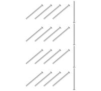 M METERXITY 20-Pack Single Hole Clevis Pins, M6 x 100mm 304 Stainless Steel Flat Head Clevis Pins for Mechanical Linkage/Trucks/Lawn Mower, Link Hinge Pin Reusable