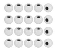M METERXITY 20-Pack Threaded Ball Nut Knobs, M4x9mm Carbon Steel Female Thread Ball Nut Cap for Lighting Fixtures/Machinery/DIY, Round Solid Screw Cap Cover [White]