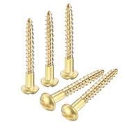 M METERXITY 20-Pack Wood Screws, M2 x 18mm Brass Slotted Round Head Self-Tapping Screw Indoor Fasteners for Woodworking/Furniture Repair/Industry/Gardening/DIY Crafts Decorative Screws