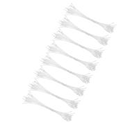 M METERXITY 200-Pack Artificial Flower Stamen Kit, Mini Double Heads Flower Stamens Pistil, Stamens for Flower Making/Craft DIY Wreaths/Wedding Floral Arrangements [White]