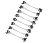 M METERXITY 200-Pack Artificial Flower Stamen Kit, Mini Double Heads Flower Stamens Pistil, Stamens for Flower Making/Craft DIY Wreaths/Wedding Floral Arrangements [Black]