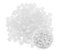 M METERXITY 200-Pack Glow in the Dark Rocks, 0.79" Resin Outdoor Garden Decorations Luminous Pebbles Stones for Garden Plants/Aquarium/Backyard Path, Aquarium Gravel [White]