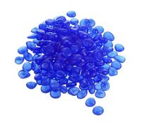 M METERXITY 200-Pack Glow in the Dark Rocks, 13-17mm Glowing Stones Luminous Decorative Pebbles for Garden/Walkways/Yard/Pool/Fish Tank [Dark Blue]