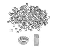 M METERXITY 200-Pack Metric Hex Nuts M5 x 0.8mm Thread Stainless Steel Hexagon Nut Hex Nut Metric Nuts for Machinery/Automotive/Repair/Industrial