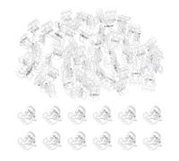M METERXITY 200-Pack Orchid Clips, Plastic Garden Plant Clips, 6 Claws Orchid Clips, Garden Plant Support Clip for Supporting Stems/Vines/Stalk Grow Upright [Transparent]
