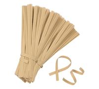 M METERXITY 2000Pack Kraft Paper Twist Ties, 4 Inch Paper Twists Tie for Christmas/Party Decor/Gift Wrapping/Cake/Pops Candy/Bakery Bags/Garden Plants, Reusable Twisty-Ties [Pure Color]