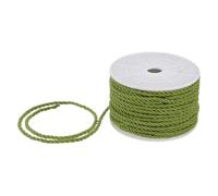 M METERXITY 22 Yards Twisted Rope Trim 3mm/0.12in Soft 3-Ply, Army Green
