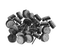 M METERXITY 24-Pack Furniture Felt Pads Nail-on, 0.79" (20mm) Heavy Thickening Felt Round Pad for Chair/Table, Hardwood Floor Protector [Black]