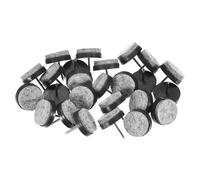 M METERXITY 24-Pack Furniture Felt Pads Nail-on, 0.94" (24mm) Heavy Thickening Felt Round Pad for Chair/Table, Hardwood Floor Protector [Black]