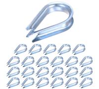 M METERXITY 24-Pack Wire Rope Thimbles, M12 Carbon Steel 12mm Rope Thimble Rigging for Diameter Cable Rigging/Sailing/Clothesline, Wire Cable Protection