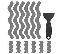 M METERXITY 24 PCS Anti Slip Shower Stickers Gray S Bathtub Non-Slip Stickers Safety Bathtub Strips Adhesive Decals with Scraper for Shower/BathTub/Stairs Steps/Floor/Ladders