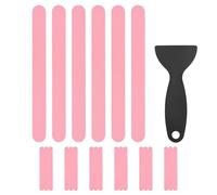 M METERXITY 24 PCS Anti Slip Shower Stickers Pink Bathtub Non-Slip Stickers Safety Bathtub Strips Adhesive Decals with Scraper for Shower/BathTub/Stairs Steps/Floor/Ladders