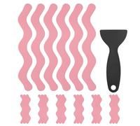 M METERXITY 24 PCS Anti Slip Shower Stickers Pink S Bathtub Non-Slip Stickers Safety Bathtub Strips Adhesive Decals with Scraper for Shower/BathTub/Stairs Steps/Floor/Ladders