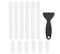 M METERXITY 24 PCS Anti Slip Shower Stickers White Bathtub Non-Slip Stickers Safety Bathtub Strips Adhesive Decals with Scraper for Shower/BathTub/Stairs Steps/Floor/Ladders