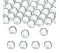 M METERXITY 250-Pack Glass Round Boiling Stones, 8mm Soda-Lime Solid Clear Glass Beads Balls for Lab Heating/Paint Mixing/Bottle Shaking