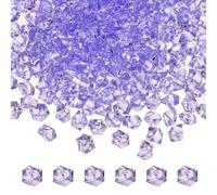 M METERXITY 2500-Pack Fake Ice Rocks 6x9mm Acrylic Gems Diamonds, Purple