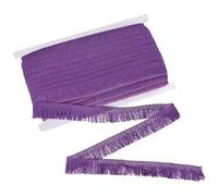 M METERXITY 27 Yards Tassel Fringe Trim, 1 Inch Wide Polyester Fringe Boho Lace Sewing Fringe Trimming for Latin Dress/Skirt/Bags/DIY Decoration/Clothes Accessories [Dark Purple]