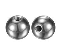 M METERXITY 2Pcs Threaded Ball Nut Knobs, M4x15mm 304 Stainless Steel Female Thread Ball Nut Cap for Lighting Fixtures/Machinery/DIY, Round Solid Screw Cap Cover [Silver]