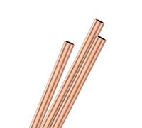 M METERXITY 3-Pack 250mm Brass Round Tube, 4mm OD 0.2mm Wall Thickness H65 Brass Seamless Tubing for Construction/Machining/DIY Crafting, Metal Straight Pipe [0.16x0.008x9.8IN]