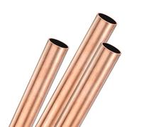 M METERXITY 3-Pack 250mm Copper Round Tube, 16mm OD 1mm Wall Thickness Copper Seamless Tubing for Construction/Machining/DIY Crafting, Metal Straight Pipe [0.63x0.04x9.84IN]