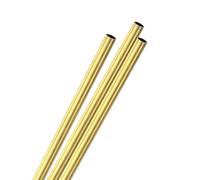 M METERXITY 3-Pack 300mm Brass Round Tube, 3.5mm OD 0.2mm Wall Thickness H65 Brass Seamless Tubing for Construction/Machining/DIY Crafting, Metal Straight Pipe [0.14x0.01x12 in]