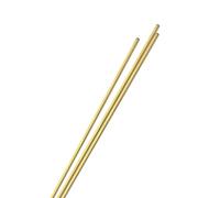 M METERXITY 3-Pack 300mm Brass Round Tube, 3.5mm OD 1mm Wall Thickness H65 Brass Seamless Tubing for Construction/Machining/DIY Crafting, Metal Straight Pipe [0.14x0.04x12IN]