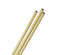 M METERXITY 3-Pack 300mm Brass Round Tube, 6mm OD 0.2mm Wall Thickness H65 Brass Seamless Tubing for Construction/Machining/DIY Crafting, Metal Straight Pipe [0.24x0.01x11.8IN]