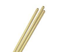 M METERXITY 3-Pack 300mm Brass Round Tube, 6mm OD 1.5mm Wall Thickness H65 Brass Seamless Tubing for Construction/Machining/DIY Crafting, Metal Straight Pipe [0.24x0.06x11.8IN]