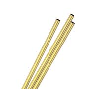 M METERXITY 3-Pack 300mm Brass Round Tube, 7.5mm OD 0.5mm Wall Thickness H65 Brass Seamless Tubing for Construction/Machining/DIY Crafting, Metal Straight Pipe [0.3x0.02x12IN]