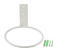 M METERXITY 3 Pack Flower Pots Holder - Ring Wall Mount Metal Planter Stands Plants Flower Pot Racks Apply to Outdoor Home Decor(White, 4")