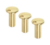 M METERXITY 3 Pack Golf Brass Tip Weight - Carbon Wood Iron Steel Shafts Plug Weight Tip Accessories, Light & Portable, Apply to Golf Club (12.7x8.5-mm, Copper)