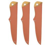 M METERXITY 3 Pack Leather Utility Knife Sheath - Pocket Utility Knife Sheath Folding Universal Knife Sheath, Apply to Kitchen Knife (9 Inch, Brown)
