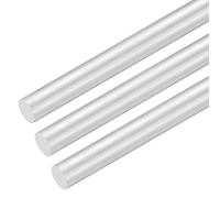 M METERXITY 3-Pack Round Aluminum Rod, 12mm (1/2") Dia 150mm (6") Length 6061 Aluminum Round Rod Solid Lathe Bar Stock Metal Sticks for DIY Crafts Making/Industrial/Construction/Model