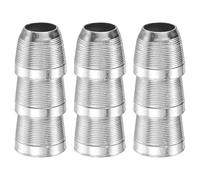 M METERXITY 3-Pack Safety Round Axe Handle Wedge, 10mm/0.4in Diameter Metal Hammer Handle Wedges for Reinforced Axe/Claw Hammer/Sledge/Wood [Silver Tone]