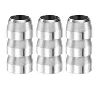 M METERXITY 3-Pack Safety Round Axe Handle Wedge, 12mm/0.5in Diameter Metal Hammer Handle Wedges for Reinforced Axe/Claw Hammer/Sledge/Wood [Silver Tone]