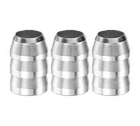 M METERXITY 3-Pack Safety Round Axe Handle Wedge, 16mm/0.6in Diameter Metal Hammer Handle Wedges for Reinforced Axe/Claw Hammer/Sledge/Wood [Silver Tone]