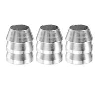 M METERXITY 3-Pack Safety Round Axe Handle Wedge, 20mm/0.8in Diameter Metal Hammer Handle Wedges for Reinforced Axe/Claw Hammer/Sledge/Wood [Silver Tone]